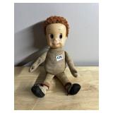 MATTEL - VINTAGE PULL-STRING BOY DOLL, FRECKLED