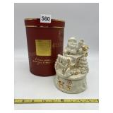 LENOX CHINA JEWELS SANTA SLEIGHT MUSICAL FIGURINE