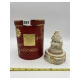 LENOX CHINA JEWELS SANTA SLEIGHT MUSICAL FIGURINE