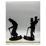 DEPT 56 A CHRISTMAS CAROL METAL SILLOUETTE CANDLE