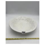 CHINESE WHITE GLAZED PORCELAIN DISH.