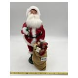 13" BYERS CHOICE THE CAROLERS SANTA CLAUS RED