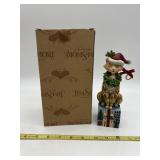 JIM SHORE CAT FIGURINE SANTA CLAWS