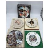 COLLECTION OF FIVE DECORATIVE COLLECTOR PLATES -