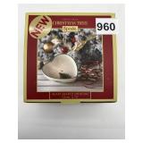 SPODE CHRISTMAS TREE HEART-SHAPED DIP BOWL -