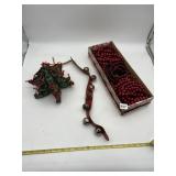 CHRISTMAS DECOR LOT - SLEIGH BELLS ON LEATHER