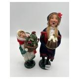 PAIR OF BYERS CHOICE CHRISTMAS CAROLERS - ADULT