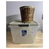 HEFTY STORAGE SOLUTIONS - 66 QT TOTE WITH LID,