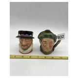 ROYAL DOULTON - TWO CHARACTER JUGS, BEEFEATER