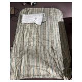 STRIPED LINEN DRESS WITH COORDINATING