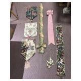 COLLECTION OF ANTIQUE TEXTILE BELL PULLS AND