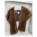 VINTAGE MINK FUR STOLE - CONSTRUCTION:.