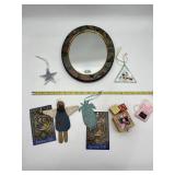 CHRISTMAS ORNAMENTS, ACCENT MIRROR