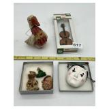 CHRISTMAS ORNAMENTS INCLUDING HARLEQUIN MASK