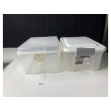 MARTHA STEWART CLEAR STACKABLE STORAGE BOX NO. 3