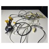 ASSORTED COMPUTER CABLES - ETHERNET, USB, AV