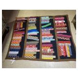 QUILT - STRIP PIECED DESIGN, MULTICOLORED FABRICS
