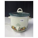 RIVAL CROCK-POT - SLOW COOKER, CREAM WITH FRUIT