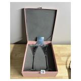 MARQUIS BY WATERFORD - PAIR OF CRYSTAL CHAMPAGNE