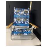 SUR-GEAR - BLUE HAWAIIAN PRINT BEACH CHAIR,