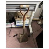 VINTAGE GERMAN ANVIL WITH WOODEN HANDLE -