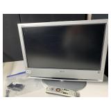 VEGA LCD TV - SILVER, WITH REMOTE CONTROL.