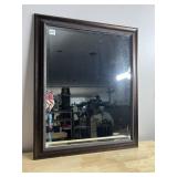 WALL MIRROR - DARK BRONZE FINISH FRAME, BEVELED