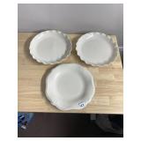 PFALTZGRAFF - WHITE SCALLOPED EDGE SERVING SET, 3