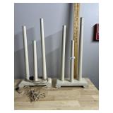 PAIR OF VINTAGE MULTI-LIGHT ELECTRIC CANDELABRA