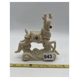 LENOX PORCELAIN CAROUSEL REINDEER FIGURINE -