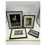 FRAMED PRINTS AND PHOTOGRAPHS LOT - FOUR PIECES