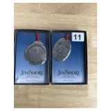 JIM SHORE HEARTWOOD CREEK - PAIR OF PEWTER