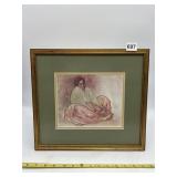 R.C. GORMAN (AMERICAN, 1931-2005) - SEATED NATIVE