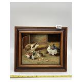 SIGNED AND NUMBERED 4/60 CAT ART WORK FRAMED AND