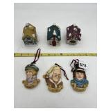 A CHRISTMAS CAROL ORNAMENTS, CERAMIC COTTAGE
