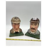PAIR OF SHERLOCK HOLMES AND WATSON BOOKENDS,