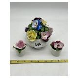 PORCELAIN FLOWER FIGURINES