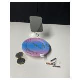 RESIN CLOCK - BLUE AND PURPLE GRADIENT WITH