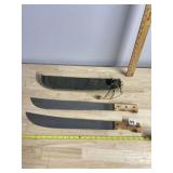 TRAMONTINA BRASIL - PAIR OF MACHETES, WOOD