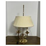 BRASS BOUILLOTTE TABLE LAMP - THREE-ARM