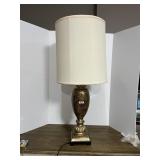 DECORATIVE TABLE LAMP - GOLD CRACKLE URN FORM