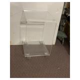 CLEAR ACRYLIC DISPLAY CASE - HINGED LID, MUSEUM