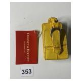 DOONEY & BOURKE - YELLOW LEATHER CELL PHONE CASE,