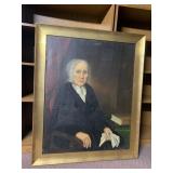 FRAMED PORTRAIT - WOMAN IN PERIOD DRESS, OIL