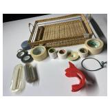 WICKER SERVING TRAY WITH HANDLES - RECTANGULAR,