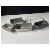 LOAF PANS - ASSORTED METAL AND GLASS, VARIOUS