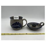 SIGNED SALT GLAZE POTTERY