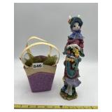 LENOX EASTER BONNET BUNNY PORCELAIN FIGURINE -