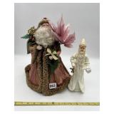 PAIR OF VICTORIAN-STYLE FATHER CHRISTMAS FIGURES