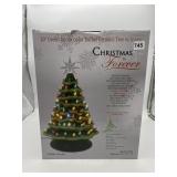 CHRISTMAS IS FOREVER - GLAZED CERAMIC LIGHTED
